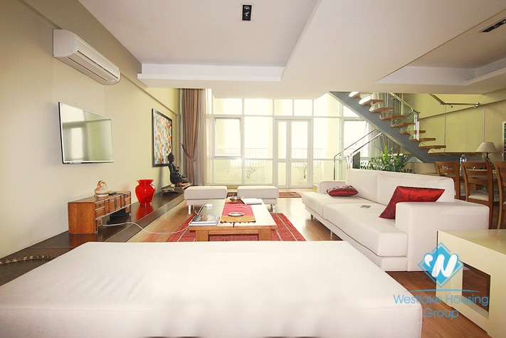 Duplex apartment for rent in Ciputra Tower, Tay Ho district 